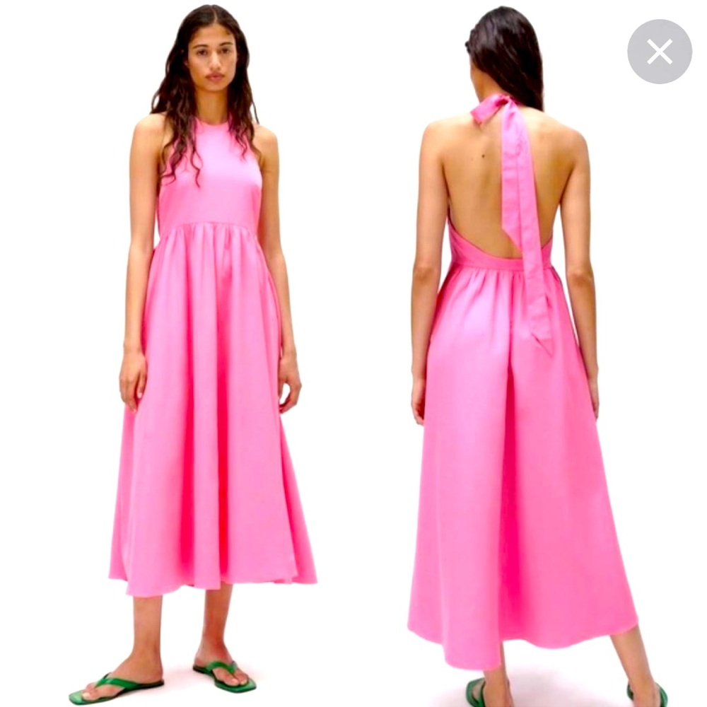 Pink Halter Zara Dress